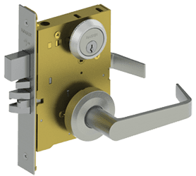 sectional mortise lock