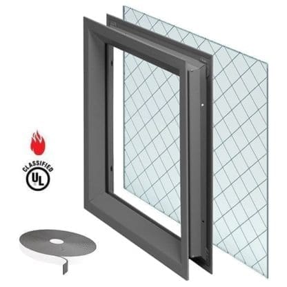 NGP (National Guard) L-FRA100 Lite Kit Pack with 1/4″ Protect3, 45 to 90 Minute Fire-Rated Safety Wire Glass