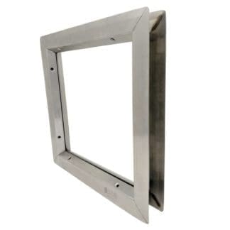 Air Louvers VSLS Stainless Steel Vision Lite Frame for 3/16″ to 1/4″ Glass, 1-3/4″ Thick Door