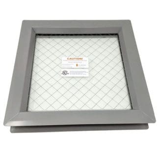 Air Louvers VSL Slimline Vision Lite Kit PAK with 1/4″ Protect3, 45 to 90 Minute Fire-Rated Safety Wire Glass