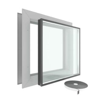 Air Louvers VLFEZIG Vision Lite Kit PAK with 1″ Clear Insulated Safety Glass