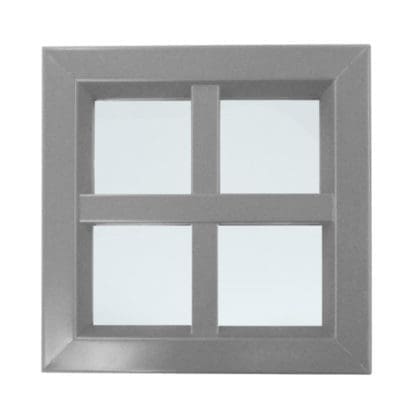 Air Louvers VSL Vision Lite Kit with Mullions and 1/4″ Clear Tempered Safety Glass