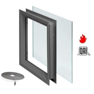 NGP (National Guard) L-FRA100 Lite Kit with 1/4″ Clear TEMP20, 20 Minute Fire-Rated Tempered Safety Glass