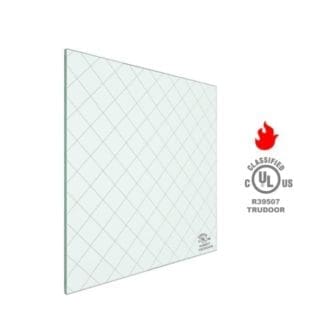 Protect3 Fire-Rated Safety Wire Glass, 90-Minute Labeled