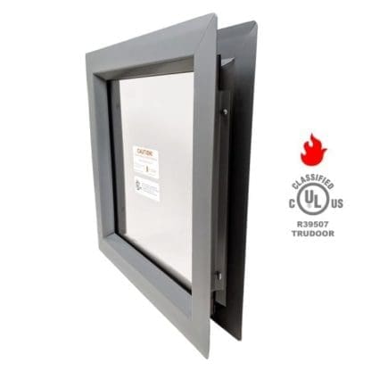 Air Louvers VSL Slimline Vision Lite Kit PAK with 3/16″ Clear PYRAN® Platinum F, 90 to 180 Minute Fire-Rated Safety Glass